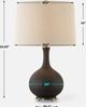 Uttermost® Rimini Matte Black Glaze Table Lamp-2