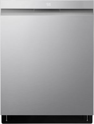 Front view of the LG 24" PrintProof™ Stainless Steel Top Control Built In Dishwasher