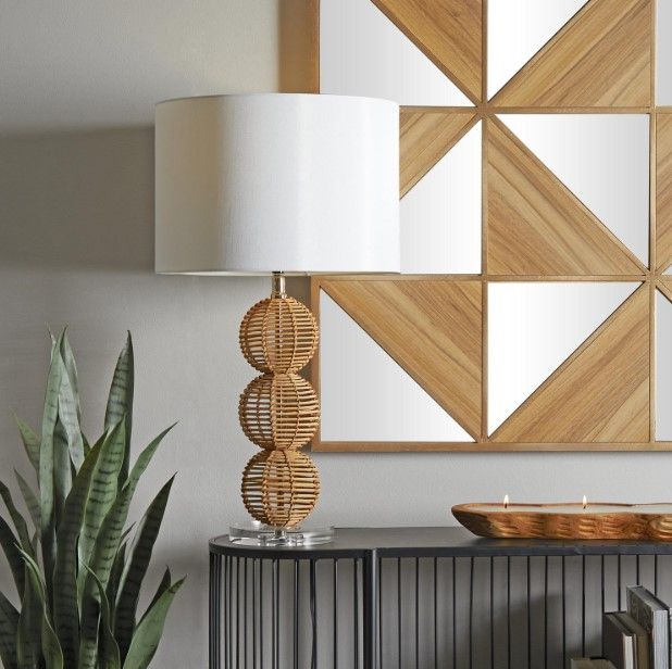 Deco Marche Brown/White Table Lamp-3