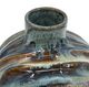 A & B Home Blue/Brown Reactive Glazed Accent Vase-1