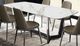 Furniture of America® Norelli White Dining Table with Silver Base-0