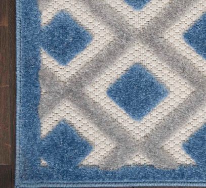 Nourison Home™ Aloha Blue Gray 5'x8' Style 3 Area Rug-3