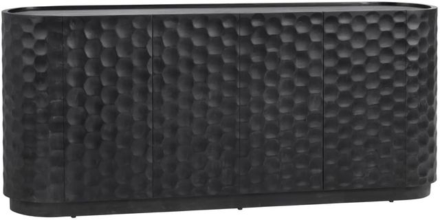 Crestview Collection Gibson Black Sideboard-0