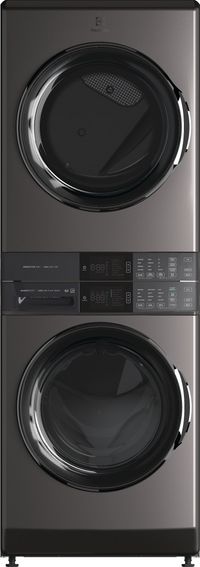 front view of the Electrolux 600 Series 4.5 Cu. Ft. Washer, 8.0 Cu. Ft. Gas Dryer White Stack Laundry