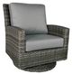 CabanaCoast® Customizable Sedona SOL Weave® Wicker Outdoor Swivel Glider Chair-0