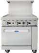 Atosa® CookRite 36'' Stainless Steel Commercial Freestanding Gas Range-0
