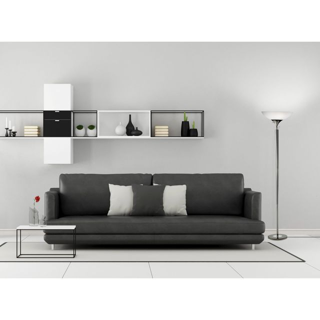 Adesso® Metropolis Black Nickel 300W Torchiere-2