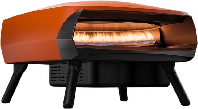 Witt ETNA Rotante 16" Matte Orange Rotating Pizza Oven-2