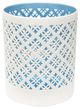 A & B Home Blue/White Candle Holder-0