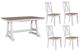 Liberty Furniture Lindsey Farm 5-Piece Sandstone/Weathered White Trestle Table Set-0