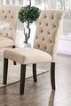 Furniture of America® Elfredo 5-Piece Antique Black/Ivory/White Round Dining Table Set-3