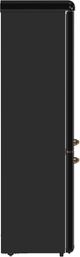 FORNO® Storico Alta Qualita 22" 9 Cu. Ft. Black Retro Counter Depth Bottom Freezer Refrigerator with Copper Tone Handle-4
