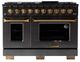 Kucht Gemstone Professional KED Series 48" Titanium Stainless Steel Pro Style Dual Fuel Liquid Propane Gas Range-0