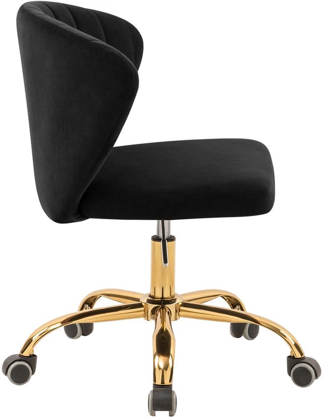 Meridian Furniture Finley Black Velvet Office Chair-3