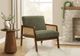 Monarch Specialties Inc. Brown Walnut/Green 30" Uphoslstered Accent Chair-1