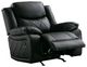 Mazin Furniture Bartholomew Black Manual Rocker Recliner-1