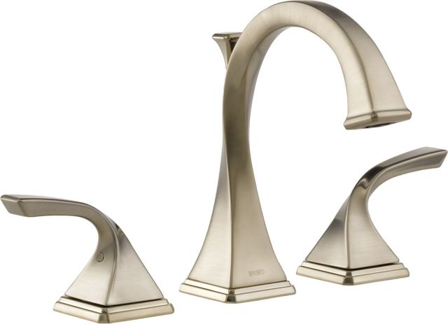Brizo Virage® Brilliance® Brushed Nickel 8" Widespread Lavatory Faucet-0
