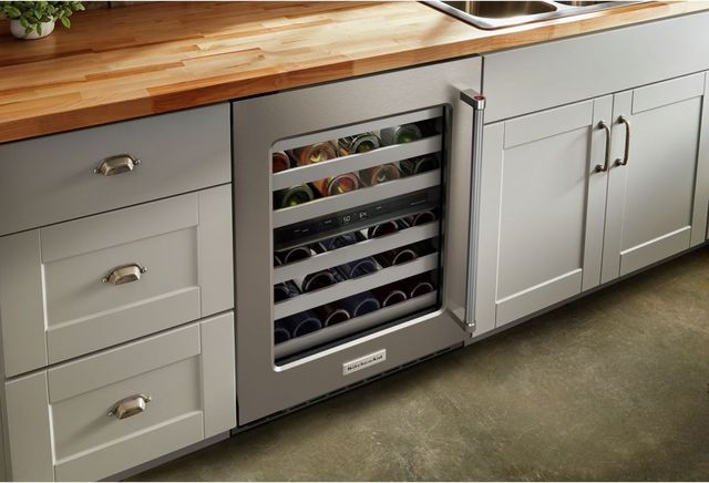 KitchenAid® 4.9 Cu. Ft. Stainless Steel Wine Cooler-9