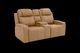 iPowr Kona Butternut Leather Dual Power Reclining Multimedia Console Loveseat-0