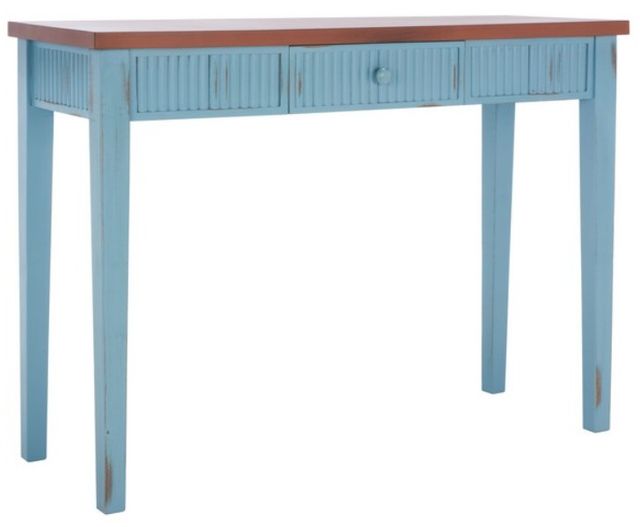 Safavieh Beale Blue/Oak Console Table-0