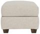 Flexsteel® Thornton White Vanilla Ottoman-0