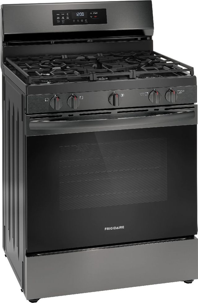 Frigidaire® 30" Black Stainless Steel Freestanding Gas Range-1