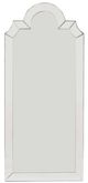 Bassett Mirror Spica Champagne Silver Leaf Floor Mirror-0