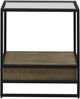 Liberty Furniture Bedford 3-Piece Black/Clear/Weathered Oak Occasional Table Set-5