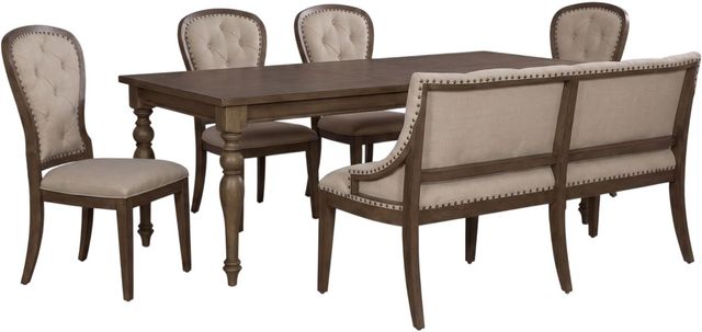Liberty Furniture Americana Farmhouse 6-Piece Beige/Dusty Taupe Optional Dining Set-0