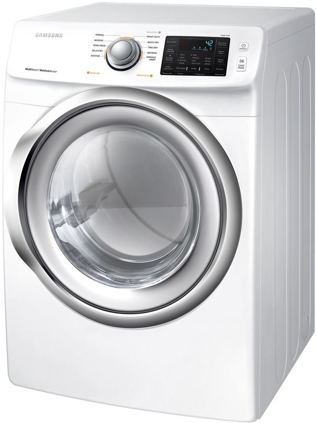 Samsung 7.5 Cu. Ft. White Front Load Gas Dryer-4