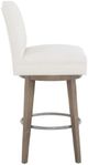 Fairfield® Customizable Entree Dining Camel Short Back Swivel Bar Stool-2