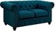 Furniture of America® Stanford Dark Teal Loveseat-0