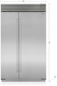 Sub-Zero® Classic 48" 29.1 Cu. Ft. Stainless Steel Side-by-Side Refrigerator with Ice Maker-3