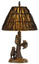 Cal® Lighting & Accessories Bear Cast Bronze Table Lamp-0