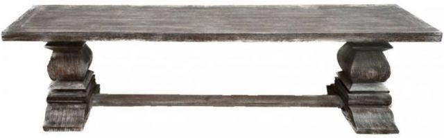 Million Dollar Rustic Barnwood Column Bench-0