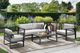 Intercon Navarro 4-Piece Mocha Aluminum/Fabric Outdoor Conversational Set-1
