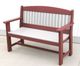 Nature's Best Furniture Customizable Adirondack 4' Polyethylene Outdoor Garden Bench-2
