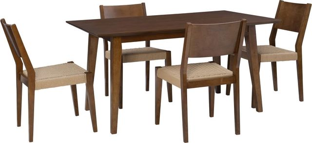 Powell® Cosgrove 5-Piece Brown/Natural Dining Set-0