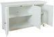 Jofran Inc. Isabella White 54" Mirrored Accent Cabinet-3