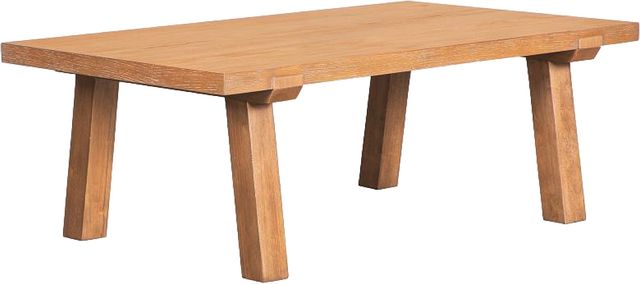 Magnussen Home® Lindon Belgian Wheat Rectangular Cocktail Table-0