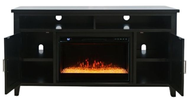 Jofran Inc. Urban Icon Black Electric Fireplace Media Console-3