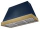 AGA Euclid 48" Indigo Wall Mounted Range Hood  with Antique Brass Trim-0