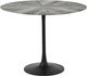 Moe's Home Collection Nyles Grey Marble Round Dining Table with Black Iron Base-0
