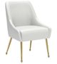 Zuo® Modern Maxine Gold/White Dining Side Chair-0