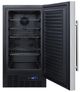 Summit® 18" 2.7 Cu. Ft. Stainless Steel Upright Freezer-1