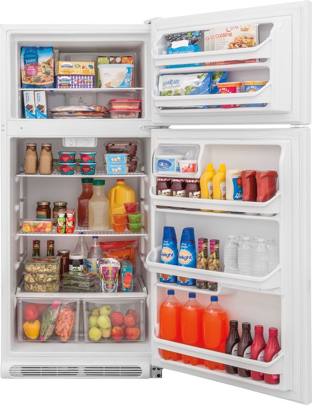 Frigidaire® 18.0 Cu. Ft. White Top Freezer Refrigerator-2