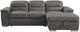 Mazin Furniture Alfio 2-Piece Gray Right-Arm Facing Pullout Sleeper Sectional and Hidden Storage Chaise-2