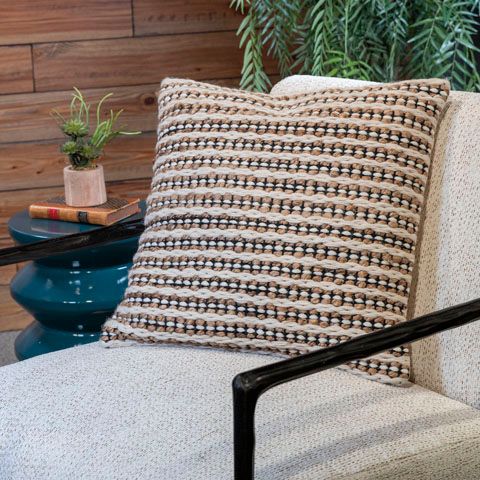 Signature Design by Ashley® Nealington Brown/Black/White Throw Pillow-3