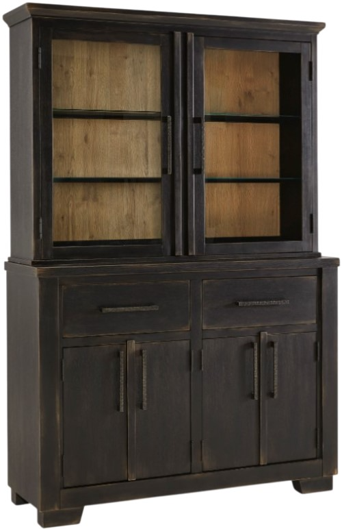 Signature Design by Ashley Galliden Black Brown Dining Buffet and Hutch