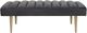 TOV Furniture Jax Grey Velvet Bench-0